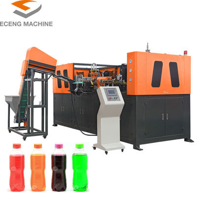 Orange 4 Cavity Plastic Automatic PET Bottle Blowing Machine 9kg/Cm2