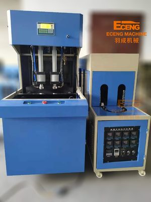 Beverage Bottle 5000ml Semi Automatic PET Stretch Blow Moulding Machine 2 Cavity