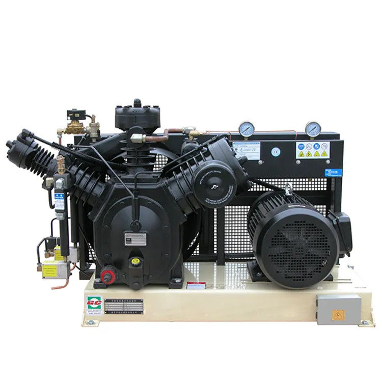 Industrial Use Air Compressor System 30 Bar Piston Type Air Cooling 7.5KW