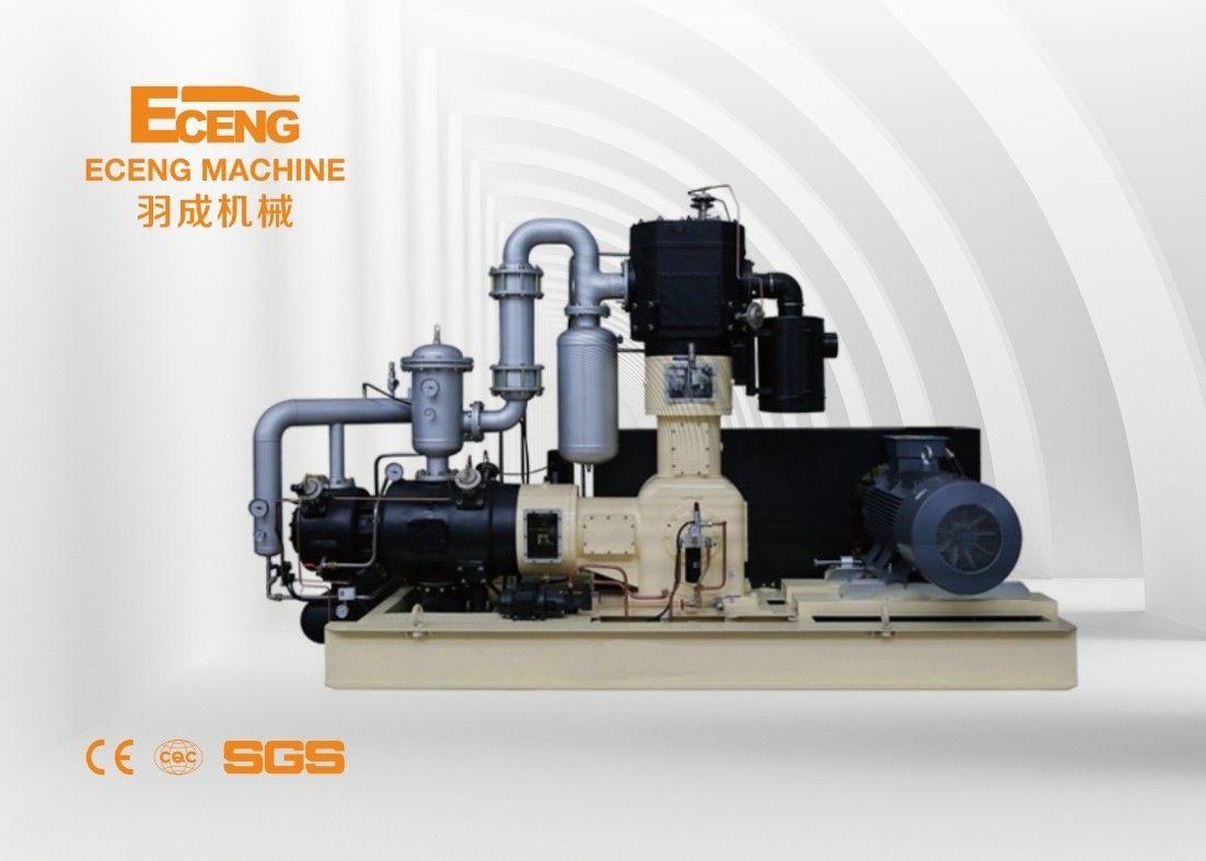 Oil Free Piston Air Compressor System 40 Bar Low Noise