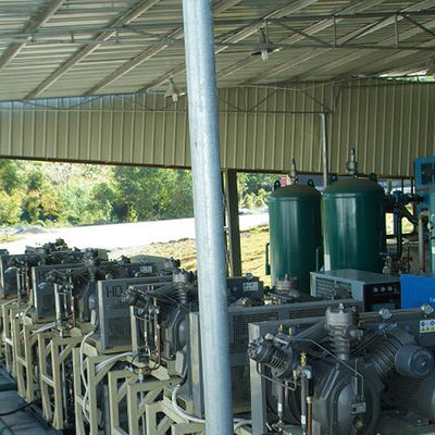 Oil Free Piston Air Compressor System 40 Bar Low Noise