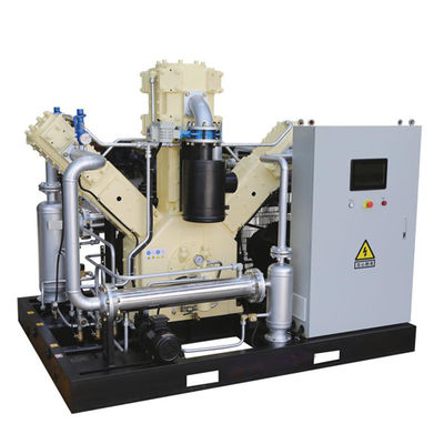 Oil Free Piston Air Compressor System 40 Bar Low Noise