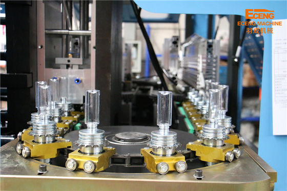 Two Cavity Manual Feed Blowing Machine For Cosmetic Bottle Manufacturing