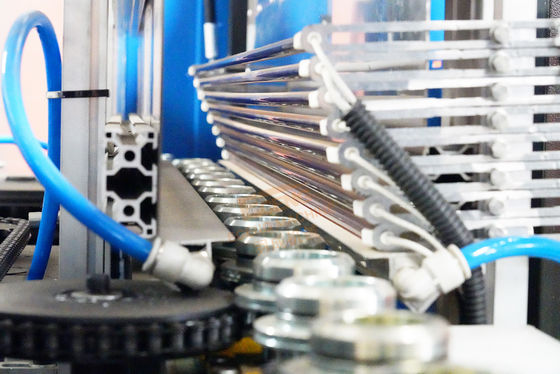 Two Cavity Manual Feed Blowing Machine For Cosmetic Bottle Manufacturing